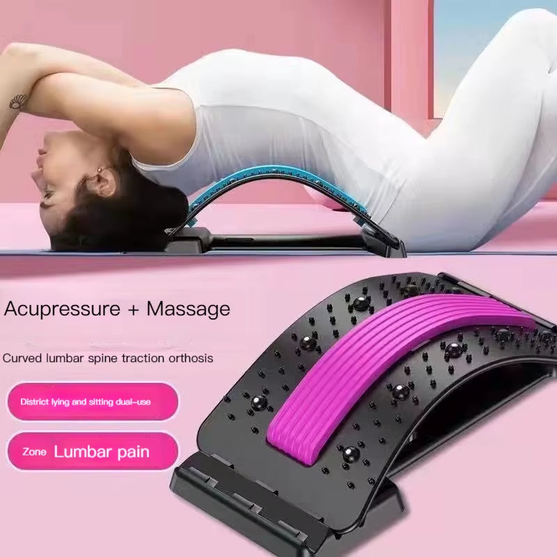 Magnetic Back Massage Muscle Relax Stretcher Posture Therapy Corrector Back Stretch Spine Stretcher Lumbar Support Pain Relief