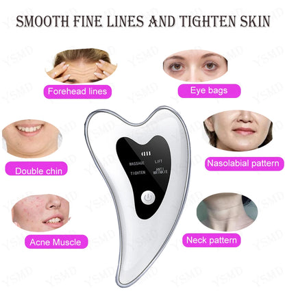 Electric Facial Massager and Skin Scraping Tool for Lifting, Tightening, and Anti-Wrinkle Care